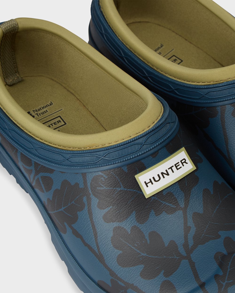 Zuecos Hunter Mujer National Trust Print Gardener Clog - Azules - Argentina 8642QWUDT